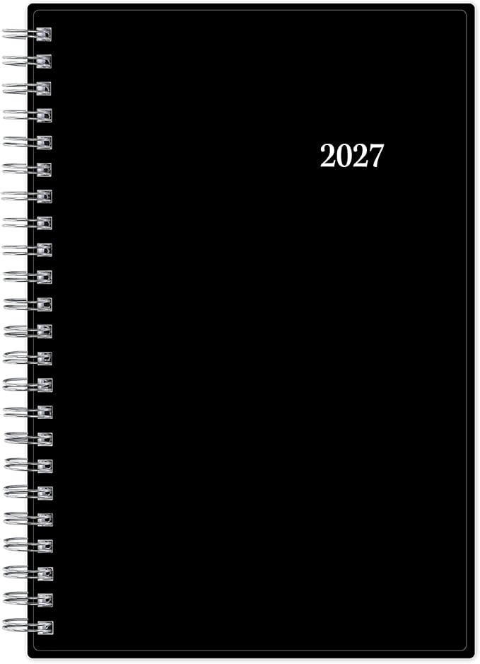 Blue Sky 2027 Weekly and Monthly Planner Calendar, Includes January 2027 - December 2027, 5" x 8", Flexible Cover, Wirebound, Laminated Tabs, Enterprise