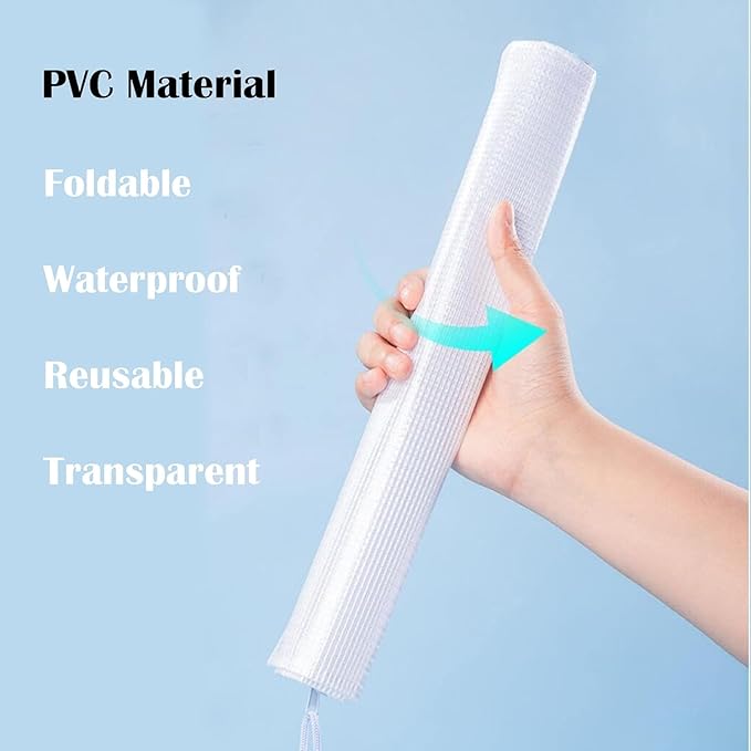 10 Pack Large Size A3 Mesh Zipper Pouches, Semi‑Clear Plastic Organizer Bags for Travel, School Supplies, Office and Home Puzzles Toys Organization – 16.9x12 Inch