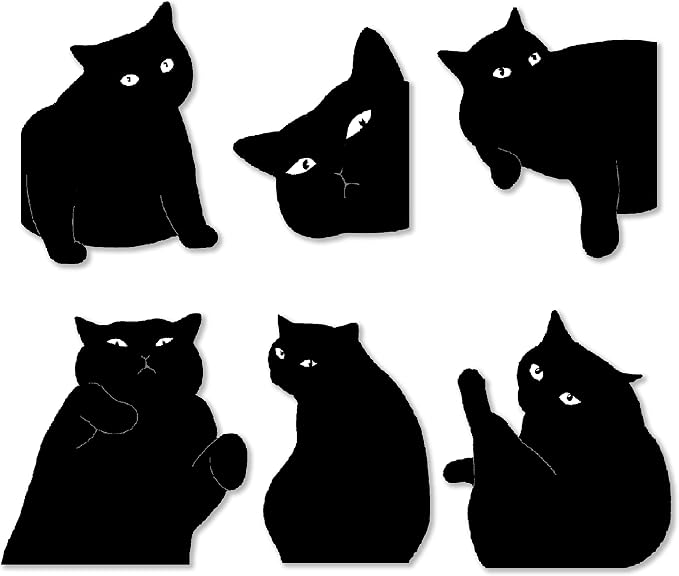 Magnetic Bookmarks - 6 Pieces Assorted Cute Book Markers Clip Set for Teachers Students Book Lovers Reading, for School Office Home Supplies, Kawaii Cat Magnet Page Markers