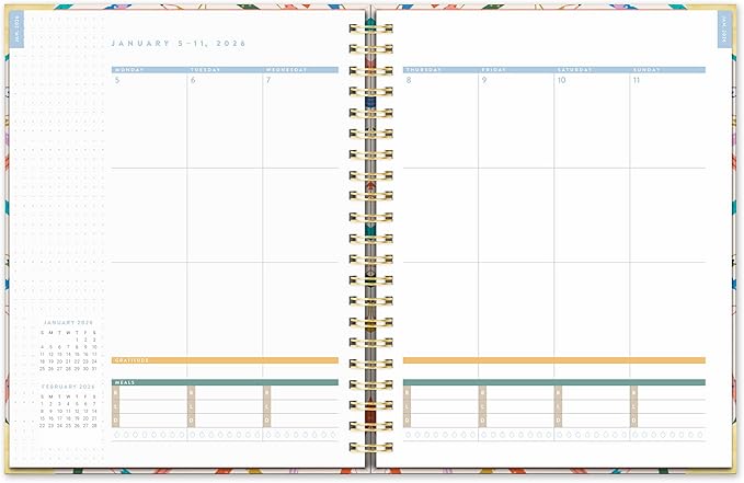 Orange Circle Studio 2026 Planner, Make Your Mark, Deluxe Extra Large Spiral Planners, Weekly & Monthly Spiral Notebook Planner For School or Work, Appointment, Budget & Goal Tracker