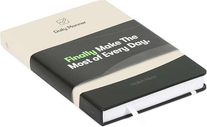 The Habit Nest Daily Planner,The Ultimate Undated A5 Planner. Plan each day to perfection, boost productivity, Organizer, and Habit Tracker Journal.