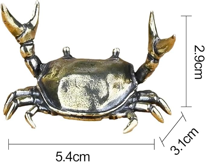 Bronze Funny Crab Pen Holder, Bronze Pen Holder, Weightlifting Crab Desk Stand Bracket Storage Rack for Storage Office Display ncil Holders and Holders Decorations