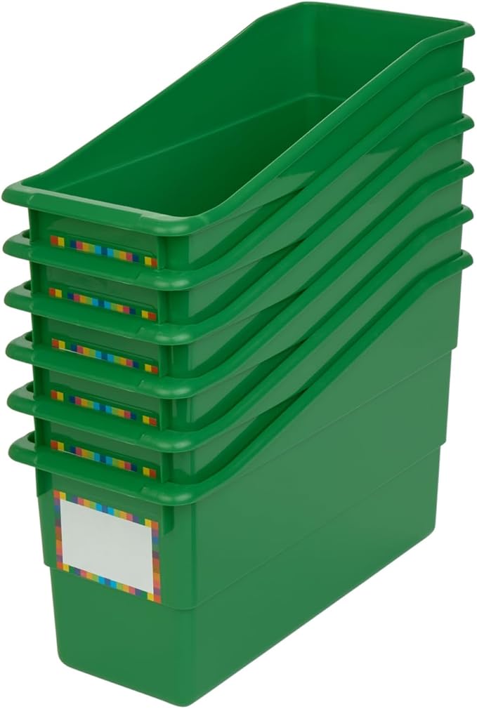 Really Good Stuff Durable Book & Binder Holders - 6 Pack - Green