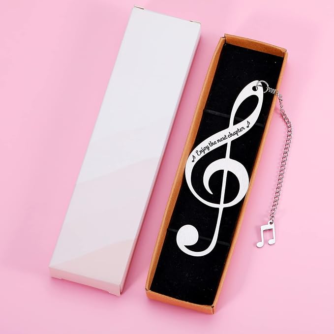 Bookmark for Women Men Music Lover Gifts for Him Her Girls Boys, Enjoy The Next Chapter Graduation Christmas Birthday Anniversary Retirement Gifts Graduation Gifts for Women