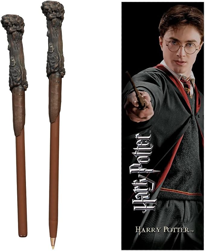 The Noble Collection Harry Potter Wand Pen and Bookmark