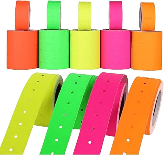 10 Rolls Price Labels for MX-5500 Price Gun Stickers 4000pcs Pink Price Gun Labels for Retail Shop Office Pricemarker Labels