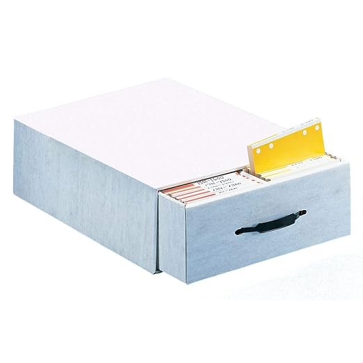 APOTHECARY PRODUCTS Single File Organizer & Drawer, Storage for Paper, Files, Prescriptions, 2 Compartments, White, 13 1/2" x 5" x 17 1/4", Made in the USA