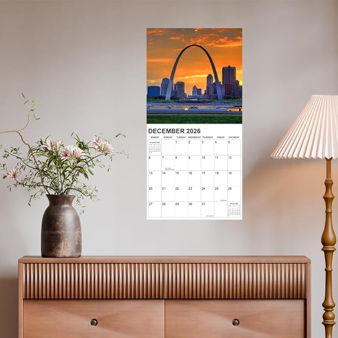 Calendar 2026 from January 2026 - December 2026, 12" x 24" Opened 12 Months Calendar, Full Page Months Thick & Sturdy Paper for Gift Perfect Calendar Organizing & Planning