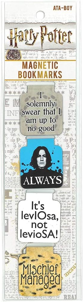 Ata-Boy Harry Potter Assortment #2 Set of 4 1" Magnetic Page-Top Bookmarks