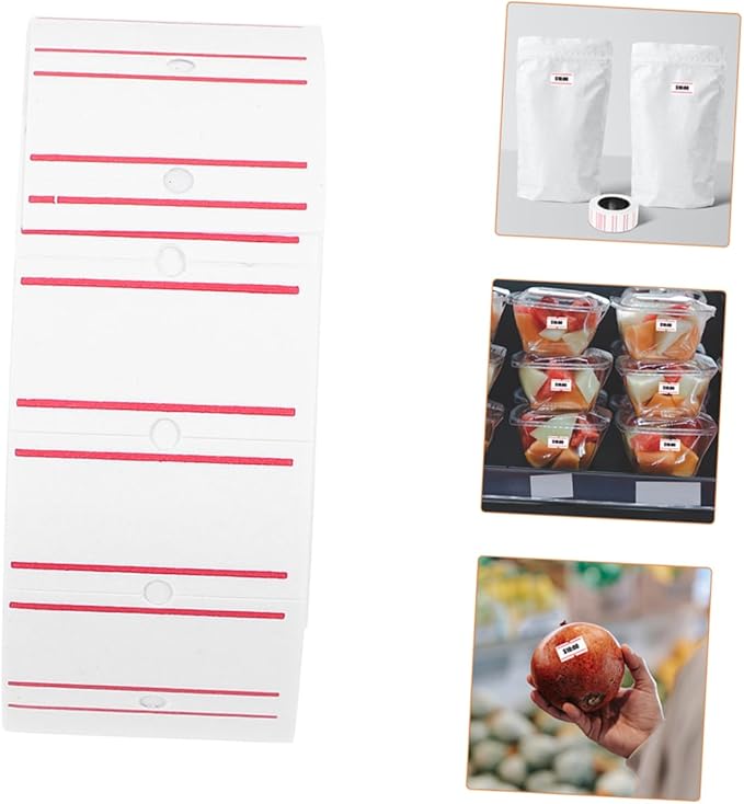 20rolls Self-Adhesive Price Label Paper Stickers for Retail Use - Tags and Firm Adhesion for Supermarkets and Commerce