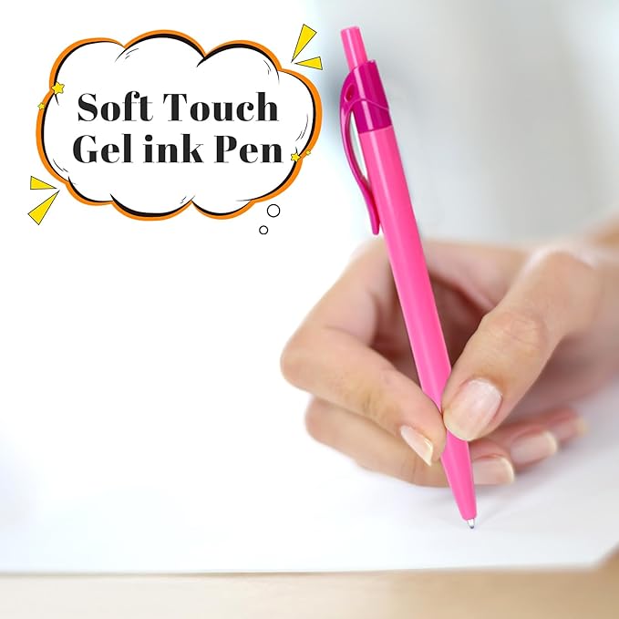 Yuxingrong Retractable Ballpoint Pens 1.0mm, Smooth Writing Black Ink Pen, Click Black Pens Bulk Comfort Grip & Anti-Slip Design, Quick-Dry Oil-Based for Office, School, Journaling, Planner 100Pack