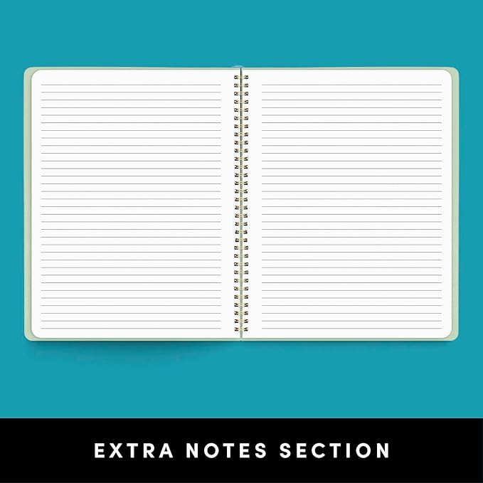 PAPERAGE 2 Year Monthly & Yearly Planner, 24 Months (January 2026 - December 2027), 8.5 in x 11 in, Spiral Bound 2026-2027 Planner with Monthly & Yearly Views, Note Pages & Trackers - Blush