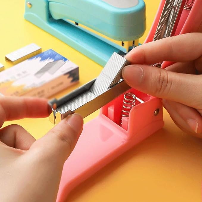 Staple Machine with Rotatable Middle Seam for Student Specific Office Supplies Multifunctional and Universal