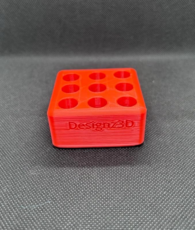 Desk Organizer for 510 Cartridges, Pens and Pencils - 9 Spaces (Red)