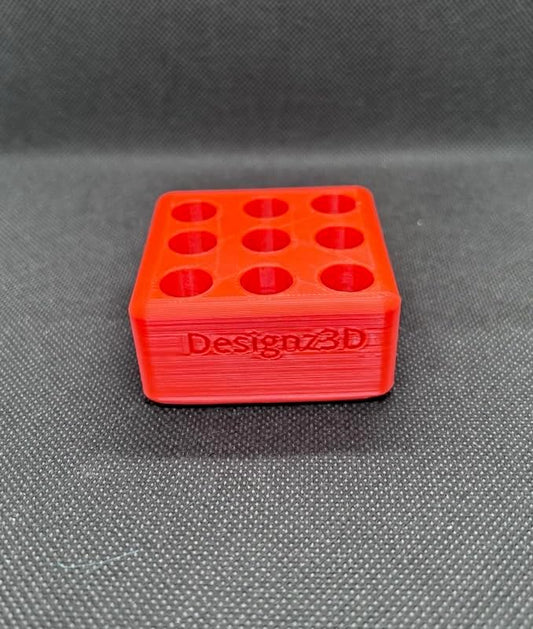 Desk Organizer for 510 Cartridges, Pens and Pencils - 9 Spaces (Red)