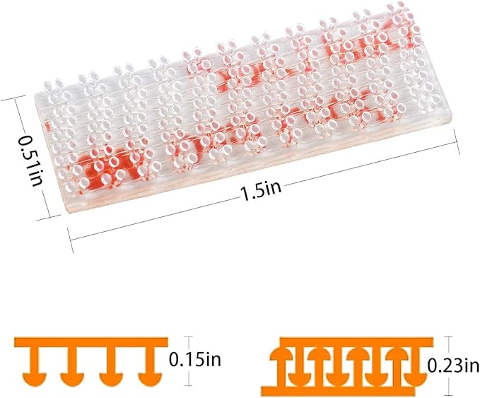 EZ Pass/IPass/IZoom/SunPass Mounting Strips 4 Pcs (2 Sets), Peel and Stick Adhesive Strips Dual Lock Tape (8)