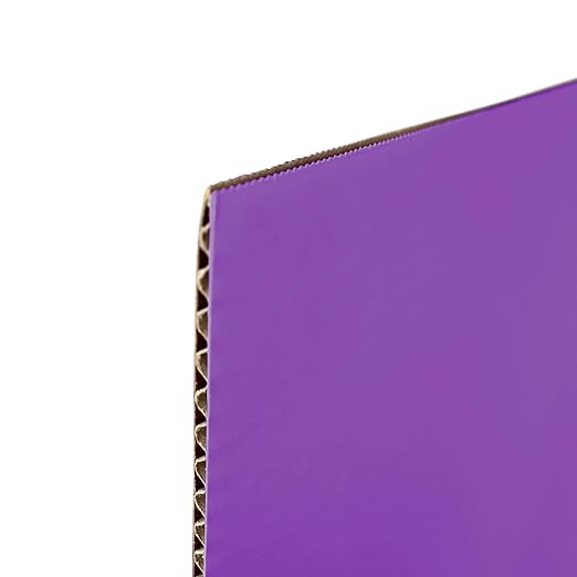 Flipside Products 36” x 48” Project Boards for Presentations, Science Fair, School Projects, Event Displays and Trifold Picture Board, Proudly Made in USA - Purple - 10 Pack