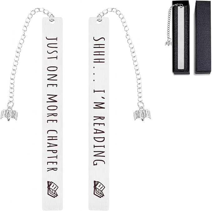 Funny Bookmarks for Book Lovers, Reading Gifts for Readers Women Men Writers Friends, Stocking Stuffers for Girl Boy Christmas Gift