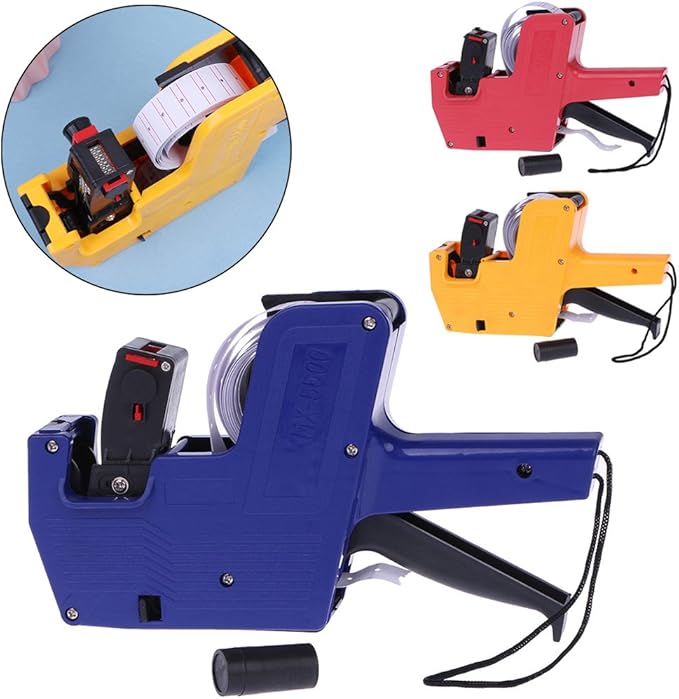 MX-5500 8 Digits Labeler Labeller Stickers Label Paper +2 Roll
