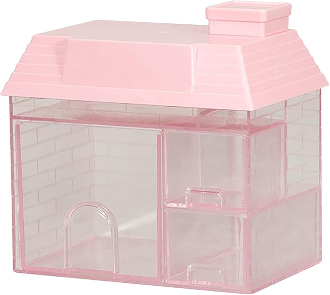 Desktop Shelf, Pink Playful Whimsical Desk Organizer with 3 Drawers, Desktop Storage Box Aesthetic Desk Organizer Table Top Mini Bookshelf for Home, School, Office