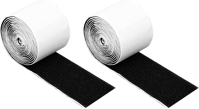 2rolls Electric Guitar Pedal Mounting Tape Hook and Strip Strong Adhesive for Pedalboards Nylon Tapes for Guitar Effects Setup