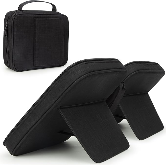 Bible Covers for Men & Women, Bible Case Carrying Church Bag with Book Stand, Bible Bag with Handle, Zipper and Multi-Pockets for Scripture Study Bible Protector