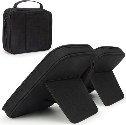 Bible Covers for Men & Women, Bible Case Carrying Church Bag with Book Stand, Bible Bag with Handle, Zipper and Multi-Pockets for Scripture Study Bible Protector