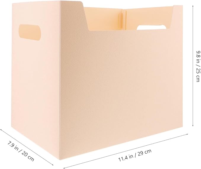 Modern File Storage Box Pp Material Desk Bin Tidy Office Dorm Organizer