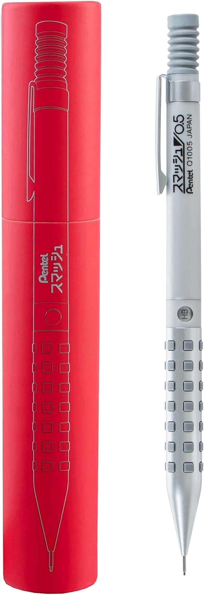 Pentel Smash Drafting Mechanical Pencil (0.5mm) - Special Edition Silver w/Tube