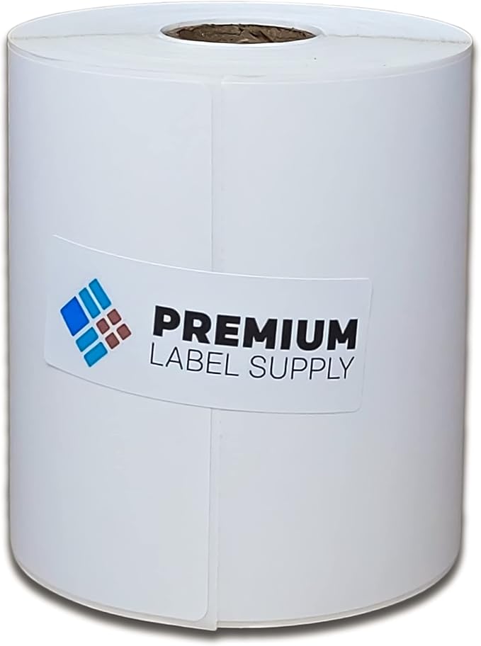 Premium Label Supply 4x4 Direct Thermal Shipping Labels - 375 Labels per Roll - 1'' Core - 10 Rolls (3750 Labels)