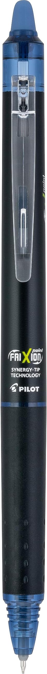 Pilot FriXion Synergy Clicker Erasable, Refillable, Retractable Gel Ink Pens, Extra Fine Point 0.5 mm, 1 Count (Pack of 12), Navy, FriXion Erasable Pens 0.5 - Ideal for School & Office Writing