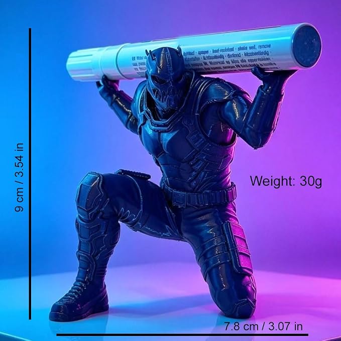 Ninja Pen Holder for Desk, Black Ninja Decor Pen Stand Pencil Holder Desk Accessories for Office Home Classroom (Black Special Forces)
