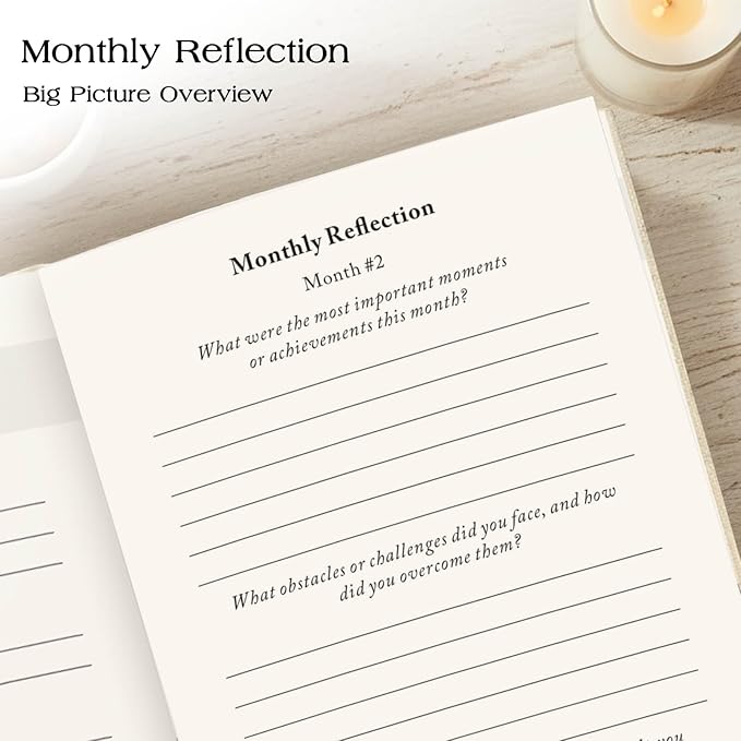 The Kaizen Journal for Self Improvement – Undated Daily Planner & Habit Tracker for Men & Women, Productivity, Focus & Mental Health – 24-Week Goal Planner with Gift-Ready Box, Two Colors (Original Linen)