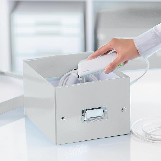 Leitz A5 Storage Box, Click and Store Range 60430001 - Small, White Storage Box A5