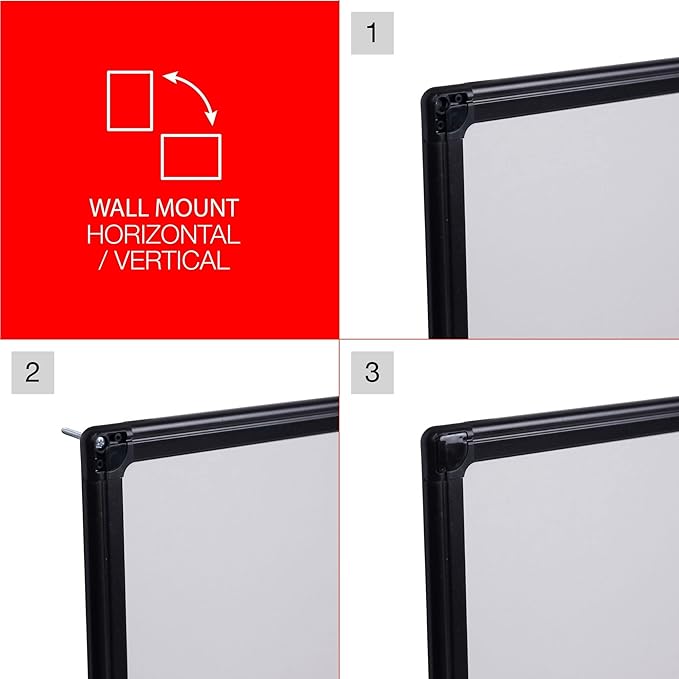 Universal One Sleek Easel Style Dry Erase Board, 24 x 18" (43630)