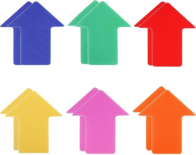 36 Pcs Arrow Markers,Carpet Markers for Classroom Preschool Classroom Must Haves Floor Dots for Teacher Supplies (Arrow, 6")