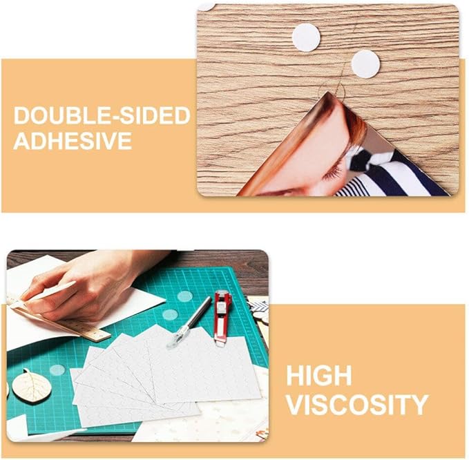 STOBOK 800pcs Double-Sided Adhesive Dots Removable Wall Adhesive for Sound Panels and Traceless Tape for Various Including