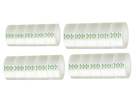 YGM Clear Packing Tape Refills The Office Supplies Fashion Classroom Must Haves School Supplies Packing Tape Dispenser Desk Accessories & workspace Organizers Shipping Tape School Trans Tape (20)