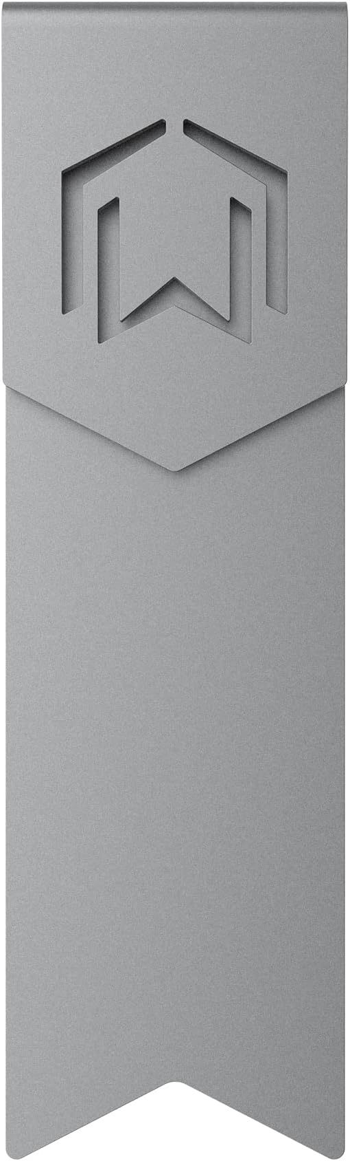 CJ Tech Metal Bookmark, Stylish Bookmarks, Teacher Valentine Gift, Unique Gift for Women, Men, Readers, Light&Durable Reward Bookmark with ANODIZING Technology, SuperGrip U-Shape Design-Black