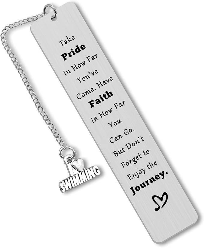 Swimming Lovers Gifts Swimming Gifts for Teens Inspirational Bookmark Gifts for Swimming Lovers Encouragement Swimmers Gift Swim Team Swim Coach Gift Swim Bookmark Gifts Christmas Birthday Gifts