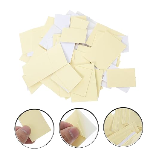 Holibanna 100pcs Double-Sided Adhesive Pads Heavy-Duty Mounting Tape for Mirrors and Wall Hangings Strong Adhesive Foam Tape Clean Removal for Use