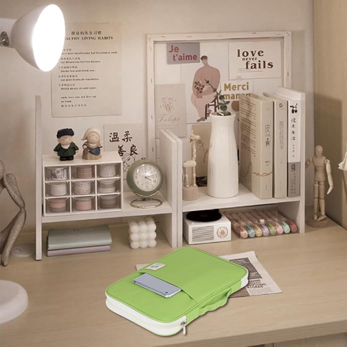 A4 Document Bag File Folder, Multifunctional A4 Document Bags Portfolio Organizer Waterproof Travel Pouch Zippered Case