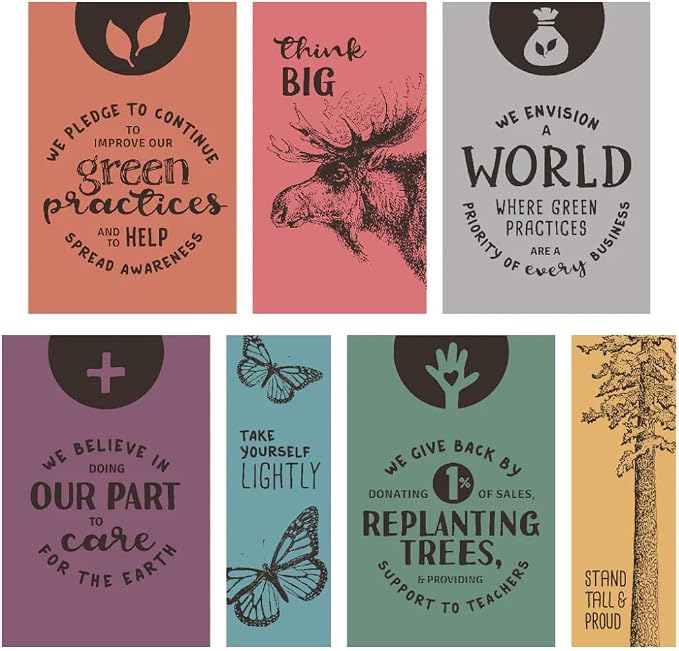 Advice 3 Bookmark Birds of Prey Set, Laminated with Glossy Finish, Printed on Recycled Paper, Owl, Hawk, Golden Eagle (AMBM-BIRDPRY)