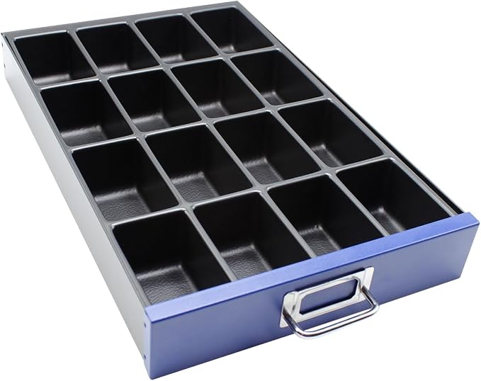 Bisley MultiDrawer Cabinet Insert Trays, 16-Section Insert, 2" Depth, Optimize Your Cabinet Drawers
