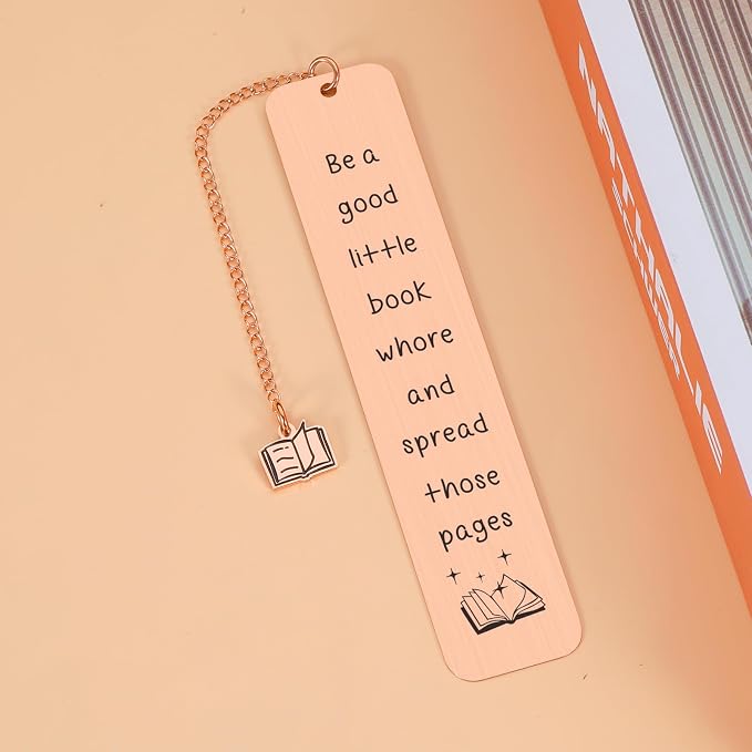 Smutty Book Lovers Gifts for Women Bookmarks for Women Readers, Book Nerd Bookworm Bookish Gifts for Women Smutty Bookmarks for Women Christmas Birthday Book Club Gifts Spread Those Page Book Marker