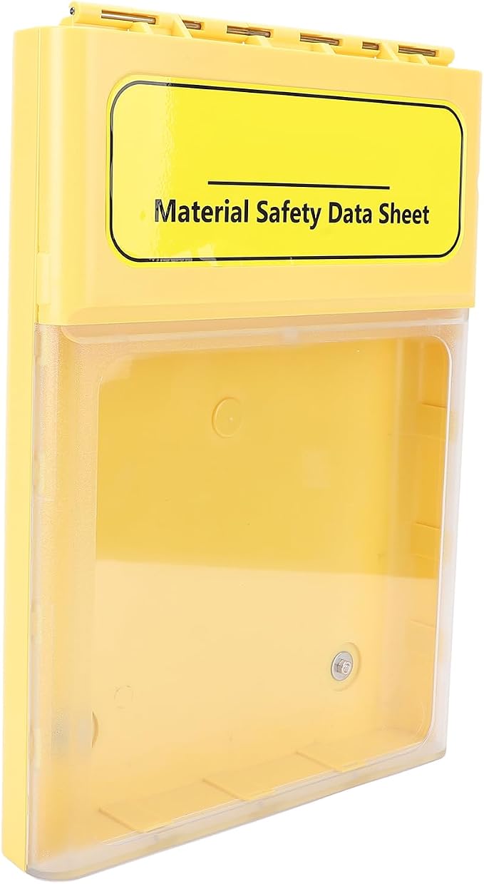 banapoy Visual Document Storage Box, Magnetic Wall Mount MSDS File Storage Box, Water Proof Outside Project Data Display Case, Safety Document Paper Holder
