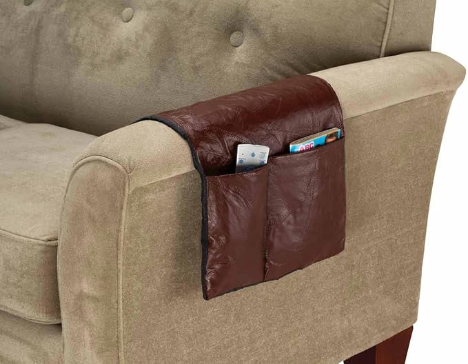 WalterDrake Leather Armrest Organizer