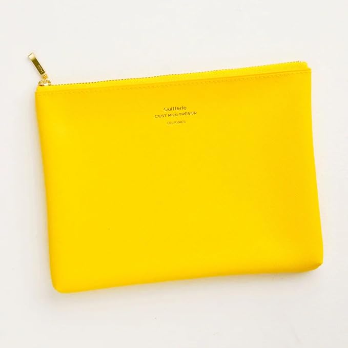 Delfonics Quitterie Pouch, 6.7 in. x 5.1 in. (Turquoise Blue) / medium