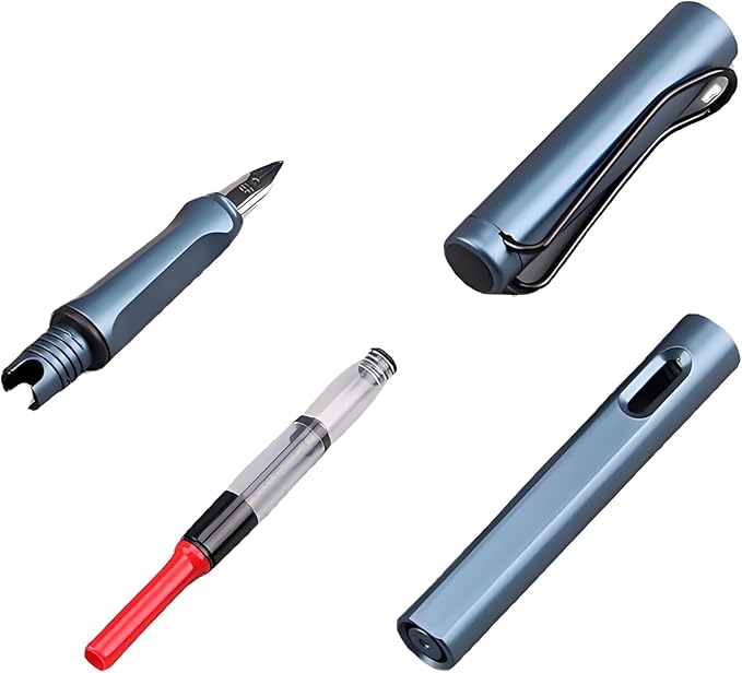 Universal Fountain Pen Converter Kit,Leakproof Refill System,Standard Push Piston Fill InkAbsorber and Deft Writing and Correction Supplies Pens and Refills，Calligraphy and Office Writing Essentials
