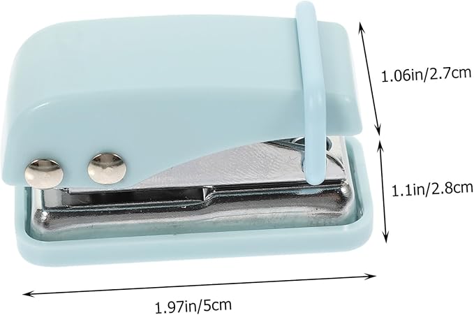 jojofuny Mini Hole Puncher for Office Supplies Portable Single Hole Punch Compact Desk Ornament for Students and Teachers Small Size Sturdy and Practical Stationery